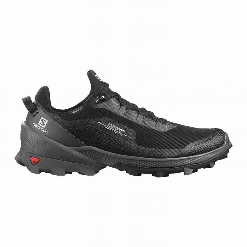 Salomon Singapore Mens Hiking Shoes - CROSS OVER GORE-TEX Black | 90314-LSXM